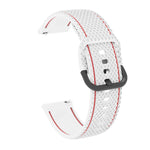 For Samsung Galaxy Watch Active 2 Two-color Stitching Silicone Replacement Strap Watchband, 20mm