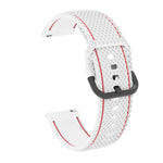 Pour bracelet de rechange en silicone bicolore avec surpiqûres pour Samsung Galaxy Watch Active 2, 20 mm