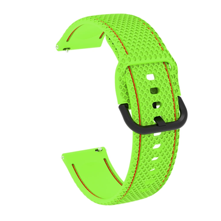 Pour bracelet de rechange en silicone bicolore avec surpiqûres pour Samsung Galaxy Watch Active 2, 20 mm