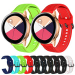 Pour bracelet de rechange en silicone bicolore avec surpiqûres pour Samsung Galaxy Watch Active 2, 20 mm
