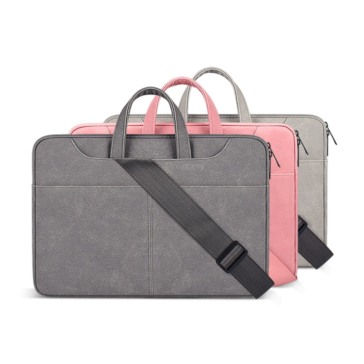 Sac d'affaires en PU givré ST06SDJ avec bandoulière détachable, 13,3 pouces, 14,1-15,4 pouces, 15,6 pouces