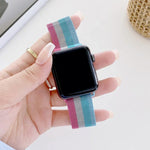 Bracelet de montre de remplacement milanais à quatre couleurs, pour Apple Watch Series 7 41mm / & 6 & SE & 5 & 4 40mm, pour Apple Watch Series 7 45mm / & 6 & SE & 5 & 4 44mm