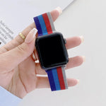 Bracelet de montre de remplacement milanais à quatre couleurs, pour Apple Watch Series 7 41mm / & 6 & SE & 5 & 4 40mm, pour Apple Watch Series 7 45mm / & 6 & SE & 5 & 4 44mm