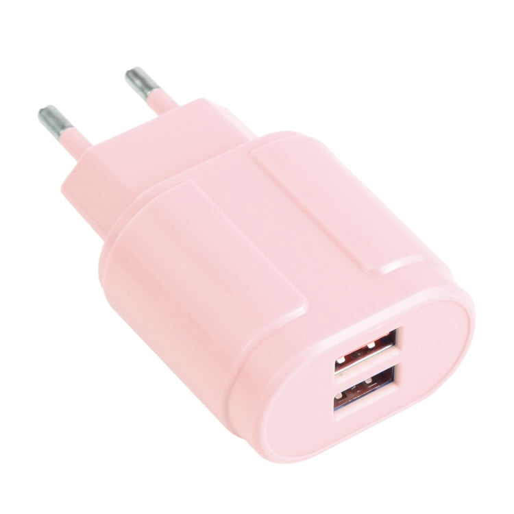 Chargeur de voyage Macarons USB double 2.1A, prise EU, prise US