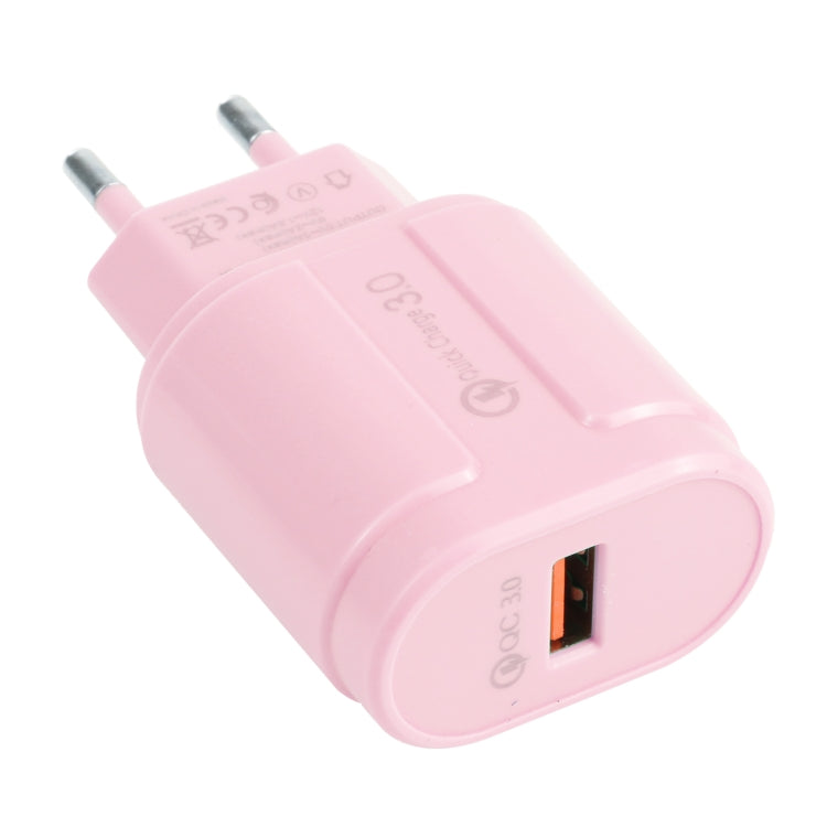 Chargeur de voyage Macarons USB unique QC3.0, prise EU, prise US