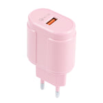 Chargeur de voyage Macarons USB unique QC3.0, prise EU, prise US