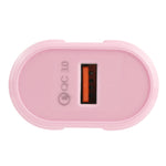 Chargeur de voyage Macarons USB unique QC3.0, prise EU, prise US