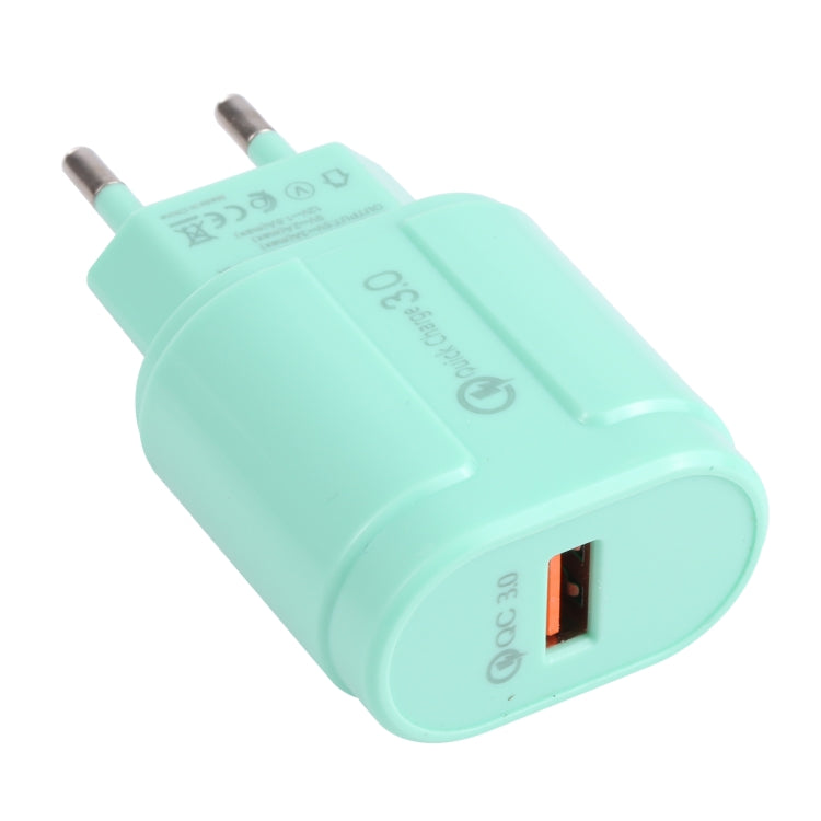 Chargeur de voyage Macarons USB unique QC3.0, prise EU, prise US