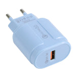 Chargeur de voyage Macarons USB unique QC3.0, prise EU, prise US