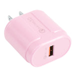 Chargeur de voyage Macarons USB unique QC3.0, prise EU, prise US