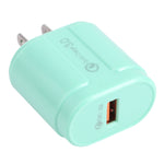Chargeur de voyage Macarons USB unique QC3.0, prise EU, prise US