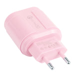 Chargeur de voyage Macarons USB QC3.0 + double ports USB 2.1A, prise EU, prise US