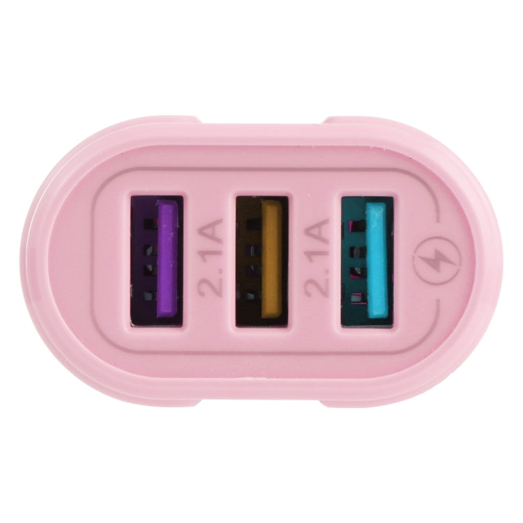 Chargeur de voyage Macarons USB QC3.0 + double ports USB 2.1A, prise EU, prise US