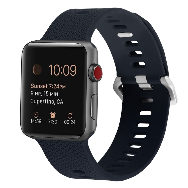 Bracelet de rechange en silicone pour Apple Watch Series, 7 45 mm / 6 & SE & 5 & 4 44 mm / 3 & 2 & 1 42 mm, 7 41 mm / 6 & SE & 5 & 4 40 mm / 3 & 2 & 1 38 mm