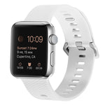 Bracelet de rechange en silicone pour Apple Watch Series, 7 45 mm / 6 & SE & 5 & 4 44 mm / 3 & 2 & 1 42 mm, 7 41 mm / 6 & SE & 5 & 4 40 mm / 3 & 2 & 1 38 mm