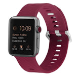 Bracelet de rechange en silicone pour Apple Watch Series, 7 45 mm / 6 & SE & 5 & 4 44 mm / 3 & 2 & 1 42 mm, 7 41 mm / 6 & SE & 5 & 4 40 mm / 3 & 2 & 1 38 mm