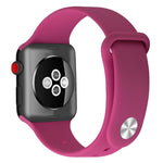 Bracelet de montre de remplacement en silicone pour Apple Watch Series, 7 41mm / 6 & SE & 5 & 4 40mm / 3 & 2 & 1 38mm, 7 45mm / 6 & SE & 5 & 4 44mm / 3 & 2 & 1 42mm