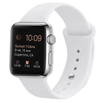 Bracelet de montre de remplacement en silicone pour Apple Watch Series, 7 41mm / 6 & SE & 5 & 4 40mm / 3 & 2 & 1 38mm, 7 45mm / 6 & SE & 5 & 4 44mm / 3 & 2 & 1 42mm