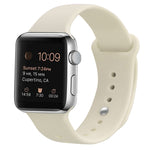 Bracelet de montre de remplacement en silicone pour Apple Watch Series, 7 41mm / 6 & SE & 5 & 4 40mm / 3 & 2 & 1 38mm, 7 45mm / 6 & SE & 5 & 4 44mm / 3 & 2 & 1 42mm