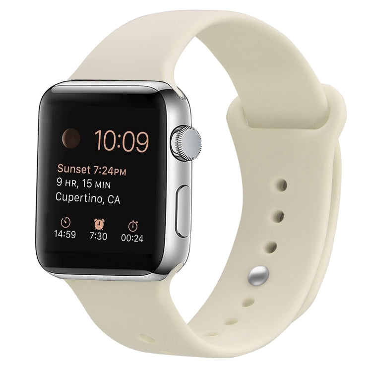 Bracelet de montre de remplacement en silicone pour Apple Watch Series, 7 41mm / 6 & SE & 5 & 4 40mm / 3 & 2 & 1 38mm, 7 45mm / 6 & SE & 5 & 4 44mm / 3 & 2 & 1 42mm