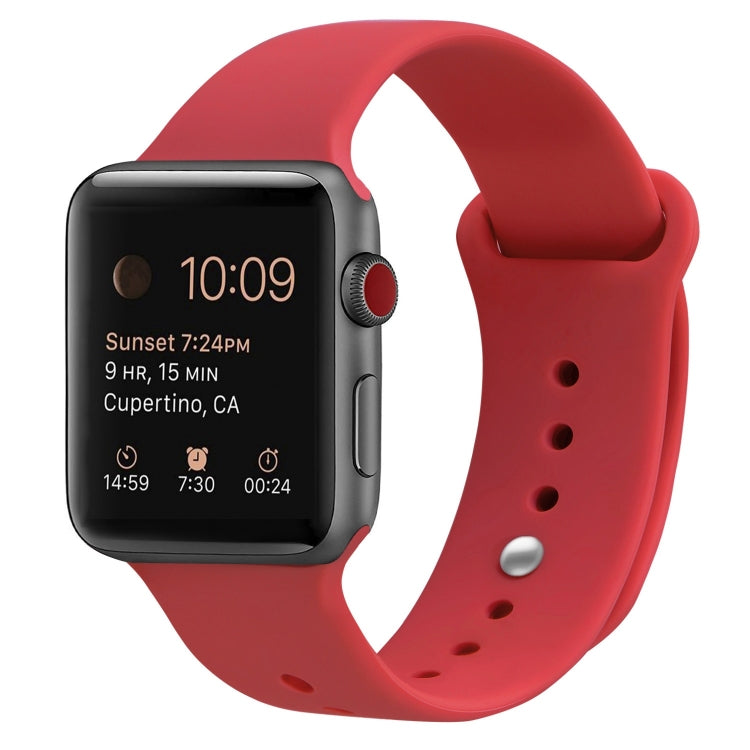 Bracelet de montre de remplacement en silicone pour Apple Watch Series, 7 41mm / 6 & SE & 5 & 4 40mm / 3 & 2 & 1 38mm, 7 45mm / 6 & SE & 5 & 4 44mm / 3 & 2 & 1 42mm