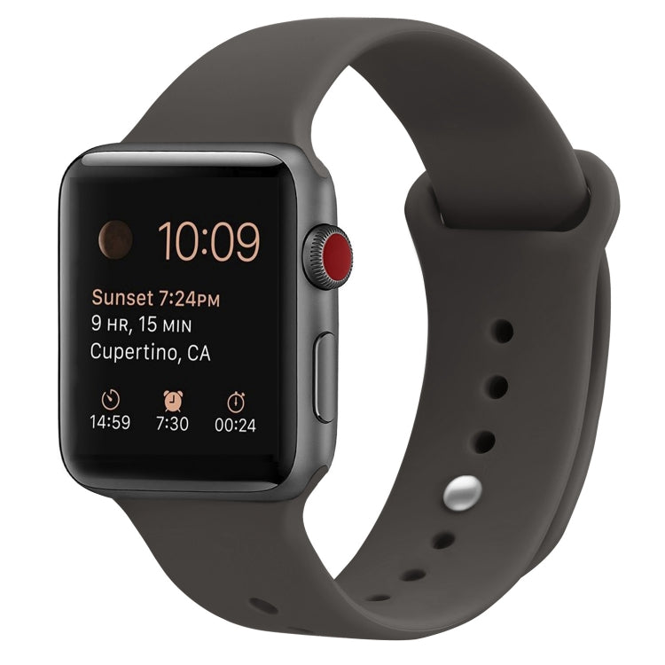 Bracelet de montre de remplacement en silicone pour Apple Watch Series, 7 41mm / 6 & SE & 5 & 4 40mm / 3 & 2 & 1 38mm, 7 45mm / 6 & SE & 5 & 4 44mm / 3 & 2 & 1 42mm