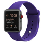 Bracelet de montre de remplacement en silicone pour Apple Watch Series, 7 41mm / 6 & SE & 5 & 4 40mm / 3 & 2 & 1 38mm, 7 45mm / 6 & SE & 5 & 4 44mm / 3 & 2 & 1 42mm