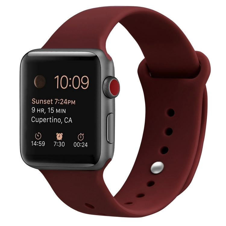 Bracelet de montre de remplacement en silicone pour Apple Watch Series, 7 41mm / 6 & SE & 5 & 4 40mm / 3 & 2 & 1 38mm, 7 45mm / 6 & SE & 5 & 4 44mm / 3 & 2 & 1 42mm