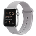Bracelet de montre de remplacement en silicone pour Apple Watch Series, 7 41mm / 6 & SE & 5 & 4 40mm / 3 & 2 & 1 38mm, 7 45mm / 6 & SE & 5 & 4 44mm / 3 & 2 & 1 42mm