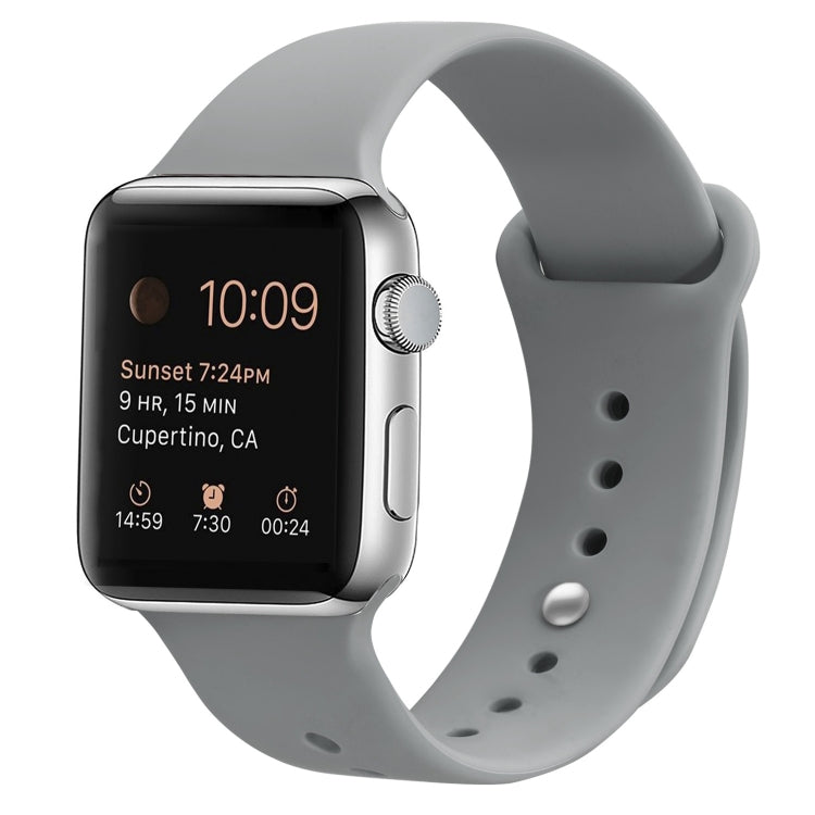 Bracelet de montre de remplacement en silicone pour Apple Watch Series, 7 41mm / 6 & SE & 5 & 4 40mm / 3 & 2 & 1 38mm, 7 45mm / 6 & SE & 5 & 4 44mm / 3 & 2 & 1 42mm