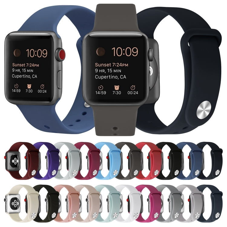 Bracelet de montre de remplacement en silicone pour Apple Watch Series, 7 41mm / 6 & SE & 5 & 4 40mm / 3 & 2 & 1 38mm, 7 45mm / 6 & SE & 5 & 4 44mm / 3 & 2 & 1 42mm