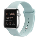 Bracelet de montre de remplacement en silicone pour Apple Watch Series, 7 41mm / 6 & SE & 5 & 4 40mm / 3 & 2 & 1 38mm, 7 45mm / 6 & SE & 5 & 4 44mm / 3 & 2 & 1 42mm