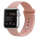 Bracelet de montre de remplacement en silicone pour Apple Watch Series, 7 41mm / 6 & SE & 5 & 4 40mm / 3 & 2 & 1 38mm, 7 45mm / 6 & SE & 5 & 4 44mm / 3 & 2 & 1 42mm