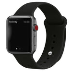Bracelet de montre de remplacement en silicone pour Apple Watch Series, 7 41mm / 6 & SE & 5 & 4 40mm / 3 & 2 & 1 38mm, 7 45mm / 6 & SE & 5 & 4 44mm / 3 & 2 & 1 42mm