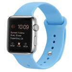 Bracelet de montre de remplacement en silicone pour Apple Watch Series, 7 41mm / 6 & SE & 5 & 4 40mm / 3 & 2 & 1 38mm, 7 45mm / 6 & SE & 5 & 4 44mm / 3 & 2 & 1 42mm
