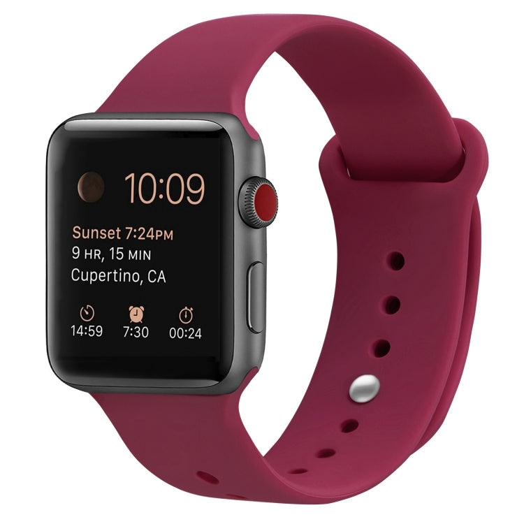 Bracelet de montre de remplacement en silicone pour Apple Watch Series, 7 41mm / 6 & SE & 5 & 4 40mm / 3 & 2 & 1 38mm, 7 45mm / 6 & SE & 5 & 4 44mm / 3 & 2 & 1 42mm