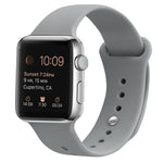 Bracelet de montre de remplacement en silicone pour Apple Watch Series, 7 41mm / 6 & SE & 5 & 4 40mm / 3 & 2 & 1 38mm, 7 45mm / 6 & SE & 5 & 4 44mm / 3 & 2 & 1 42mm