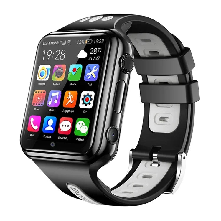 Montre Téléphone Intelligente W5 Écran Plein Ajusté 1,54 pouce Double Caméras, Support Carte SIM / Suivi GPS / Trajectoire en Temps Réel / Surveillance de la Température, 1Go+16Go, 2Go+16Go, 2Go+32Go