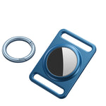 Étui de protection magnétique en métal avec porte-clés interchangeable pour AirTag 2e génération / AirTag 1re génération
