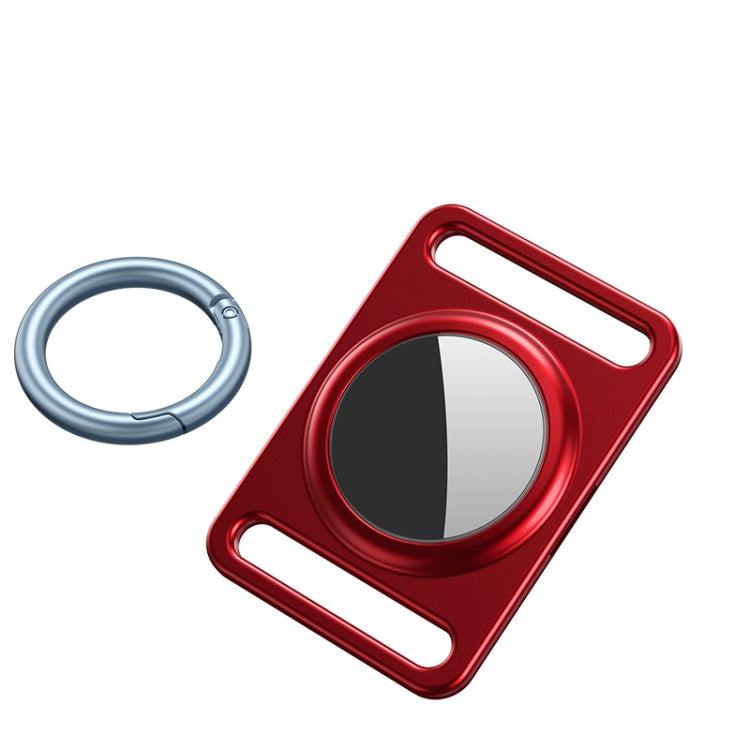 Étui de protection magnétique en métal avec porte-clés interchangeable pour AirTag 2e génération / AirTag 1re génération
