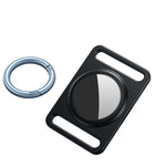 Étui de protection magnétique en métal avec porte-clés interchangeable pour AirTag 2e génération / AirTag 1re génération