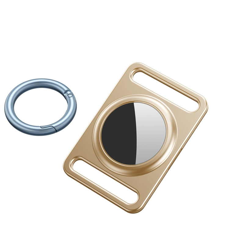 Étui de protection magnétique en métal avec porte-clés interchangeable pour AirTag 2e génération / AirTag 1re génération