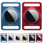 Étui de protection magnétique en métal avec porte-clés interchangeable pour AirTag 2e génération / AirTag 1re génération