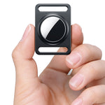 Étui de protection magnétique en métal avec porte-clés interchangeable pour AirTag 2e génération / AirTag 1re génération