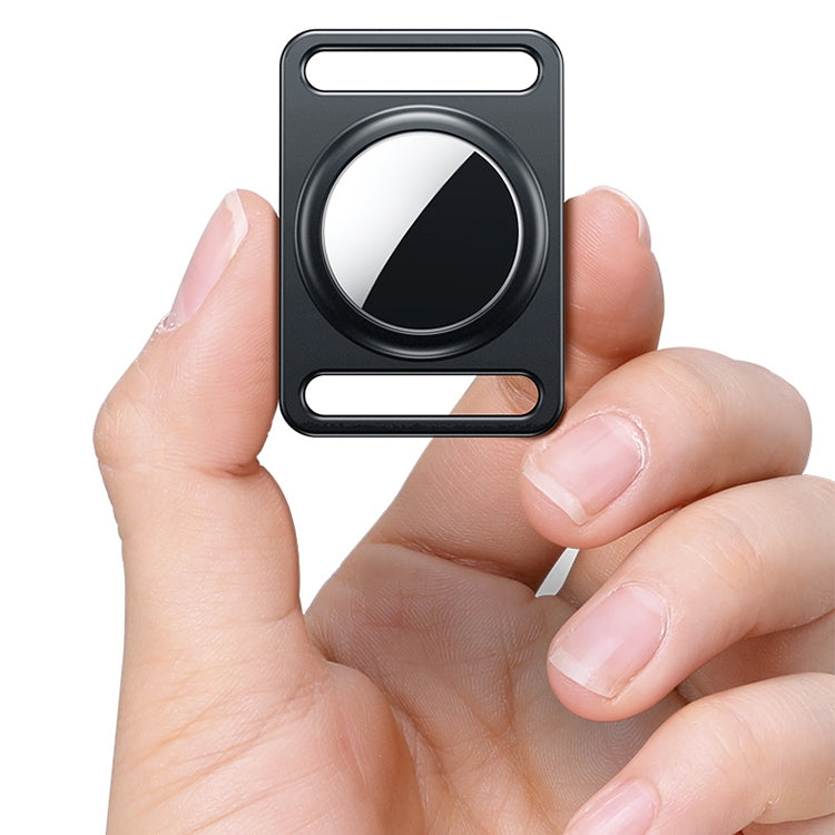 Étui de protection magnétique en métal avec porte-clés interchangeable pour AirTag 2e génération / AirTag 1re génération