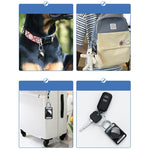 Étui de protection magnétique en métal avec porte-clés interchangeable pour AirTag 2e génération / AirTag 1re génération