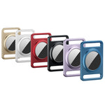 Étui de protection magnétique en métal avec porte-clés interchangeable pour AirTag 2e génération / AirTag 1re génération