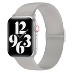 Bracelet de remplacement en silicone élastique pour Apple Watch Series 7 45mm / 6 & SE & 5 & 4 44mm / 3 & 2 & 1 42mm