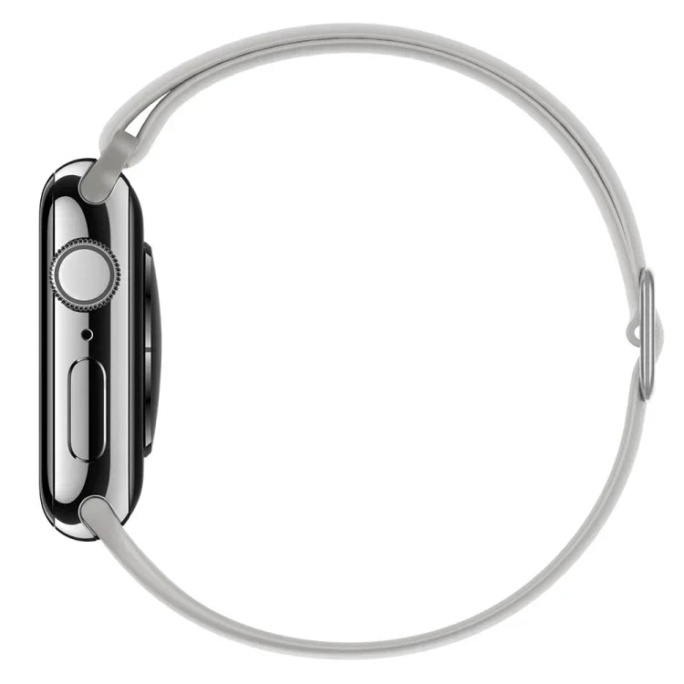 Bracelet de remplacement en silicone élastique pour Apple Watch Series 7 45mm / 6 & SE & 5 & 4 44mm / 3 & 2 & 1 42mm