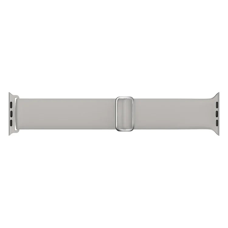 Bracelet de remplacement en silicone élastique pour Apple Watch Series 7 45mm / 6 & SE & 5 & 4 44mm / 3 & 2 & 1 42mm